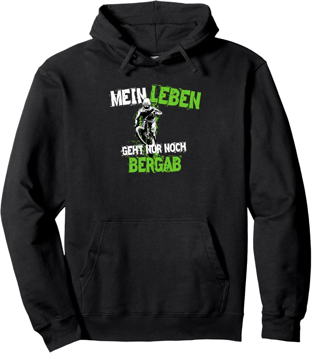 Downhill Mountainbike Spruch, E-Bike Motiv, Herren, Jungen Pullover Hoodie