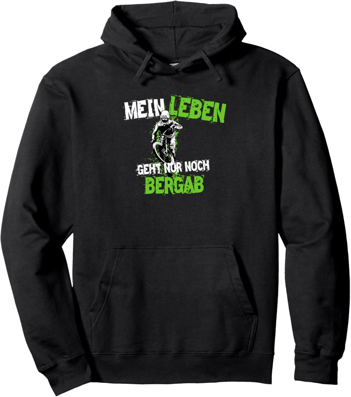 Downhill Mountainbike Spruch, E-Bike Motiv, Herren, Jungen Pullover Hoodie