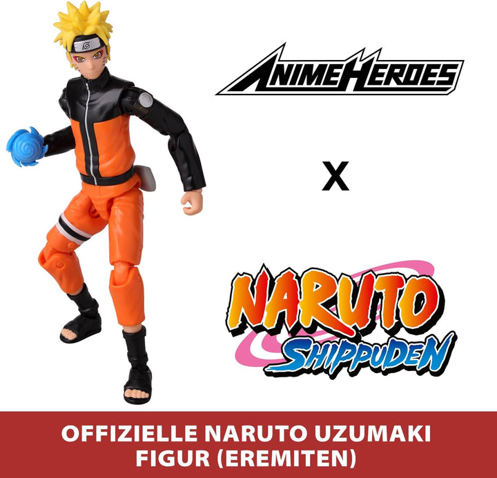 BANDAI - Anime Heroes - Naruto Uzumaki im Eremiten-Modus (Sage Mode) - Offizielle Lizenz Naruto Ship