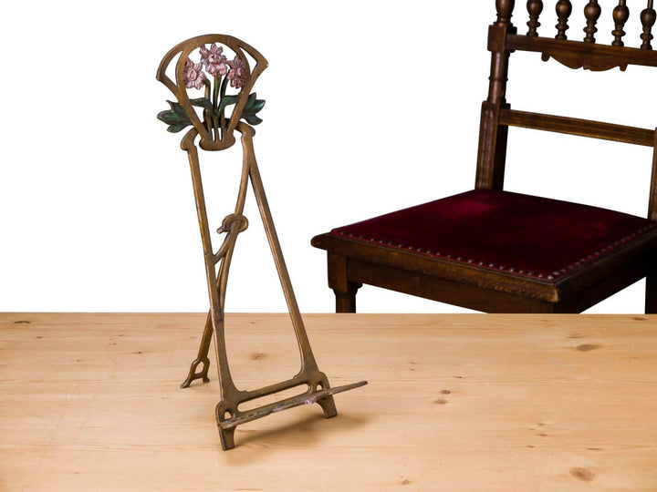 aubaho Staffelei Bildhalter Notenständer Buchständer Ständer Eisen antik Stil 42cm