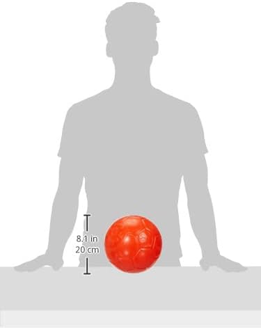 Jolly - Fussball - ROT - 20 cm - 1 Stück Unisex Orange, Unisex Orange