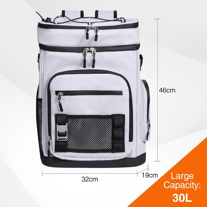 REDCAMP Kühlrucksack 30L, 16h kalt, wasserdicht, Thermo Rucksack für Strand | Isolierter Kühltasche