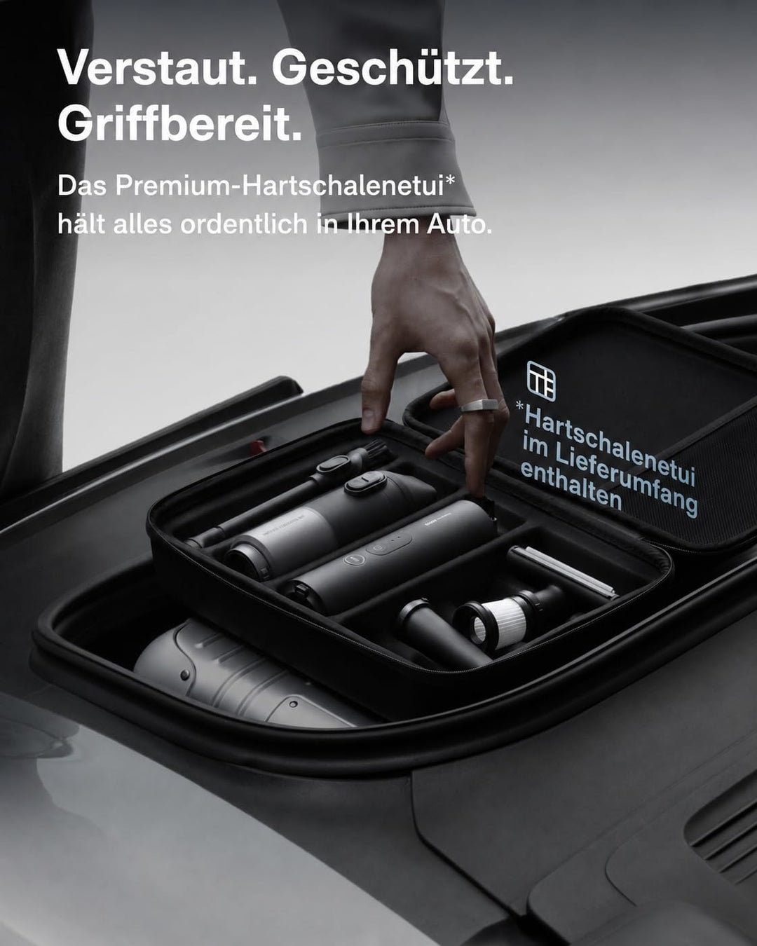HOTO AutoCare Plus, Akku-Autostaubsauger, 20000Pa Saugkraft Handstaubsauger | 4-in-1 Tragbarer Hands