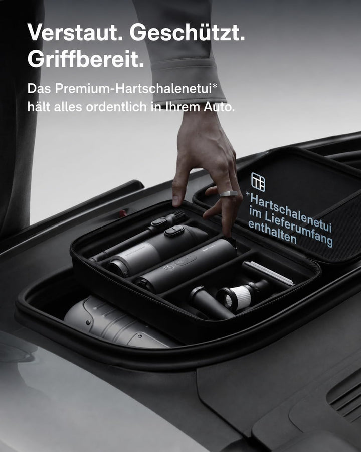 HOTO AutoCare Plus, Akku-Autostaubsauger, 20000Pa Saugkraft Handstaubsauger | 4-in-1 Tragbarer Hands
