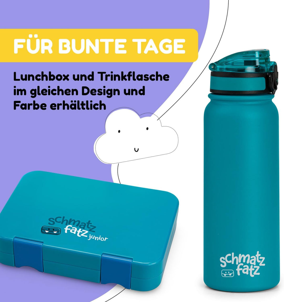 schmatzfatz Thermosflasche, Trinkflasche Kinder Auslaufsicher, 550ml Edelstahl-Trinkflasche Thermo f