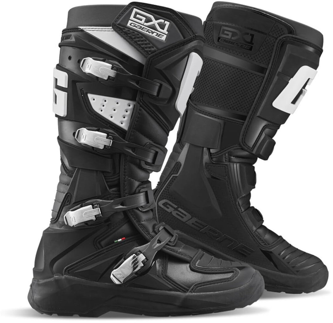 Gaerne Motocross-Stiefel GX-1 EVO Schwarz 43 EU Schwarz Weiss, 43 EU Schwarz Weiss