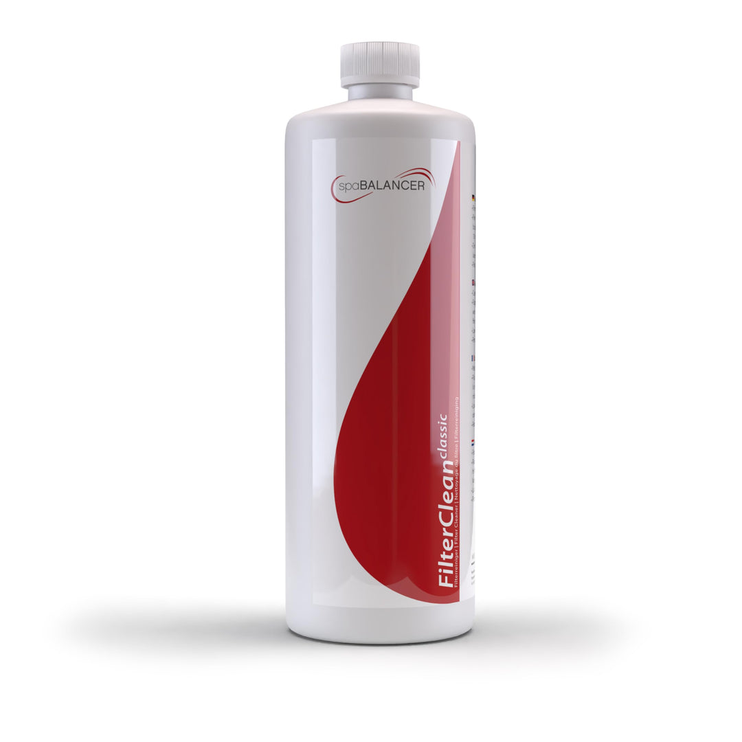 SpaBalancer Filter Clean Classic 1 L flüssig, Filterreiniger für Whirlpool, Spa und Pool, löst Fett,
