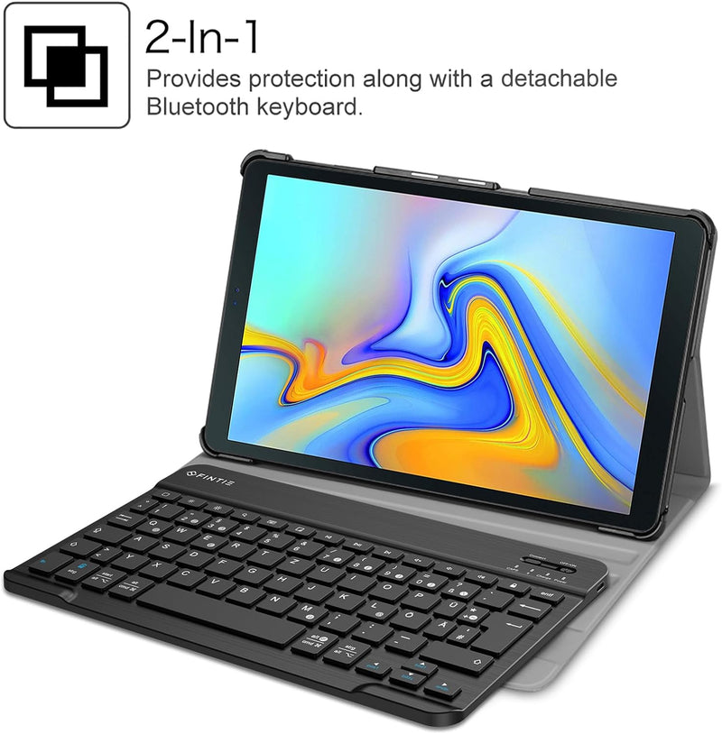 Fintie Tastatur Hülle für Samsung Galaxy Tab A 10.5 SM-T590/T595 2018 Tablet-PC - Ultradünn leicht S