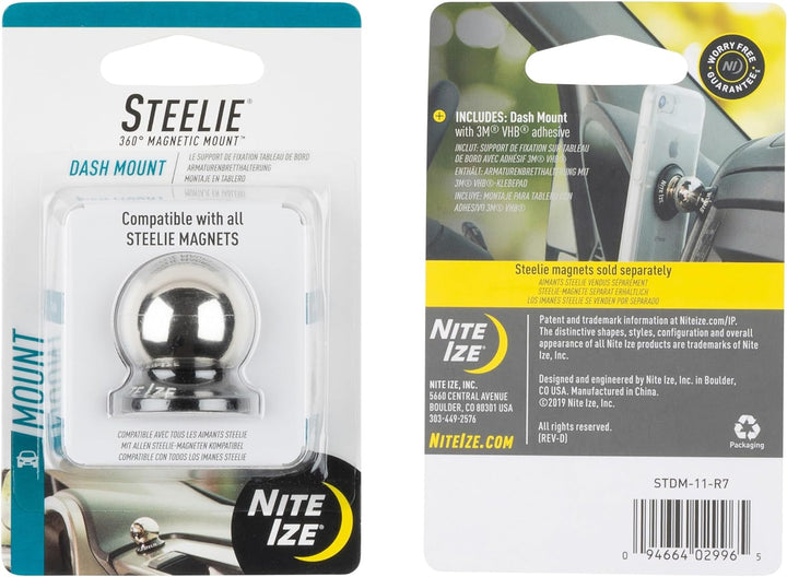 Nite Ize Ize STDM-11-R7 NI-STDM-11-R7 Steelie Kugelhalterung Handy-Kfz-Halterung Magnetbefestigung,