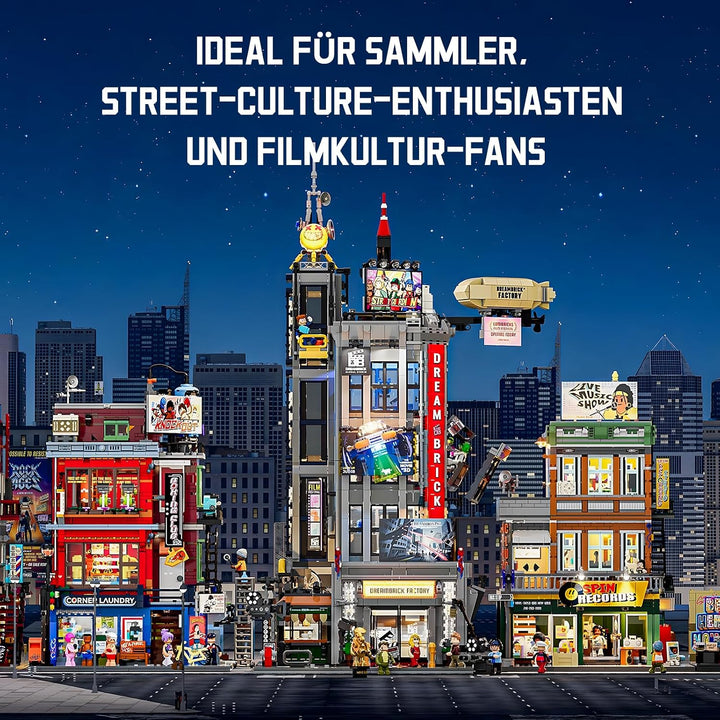 Lumibricks Film Studio Tower Bauset, 3891 Teile beleuchtetes modulares Stadtgebäude für Erwachsene 1