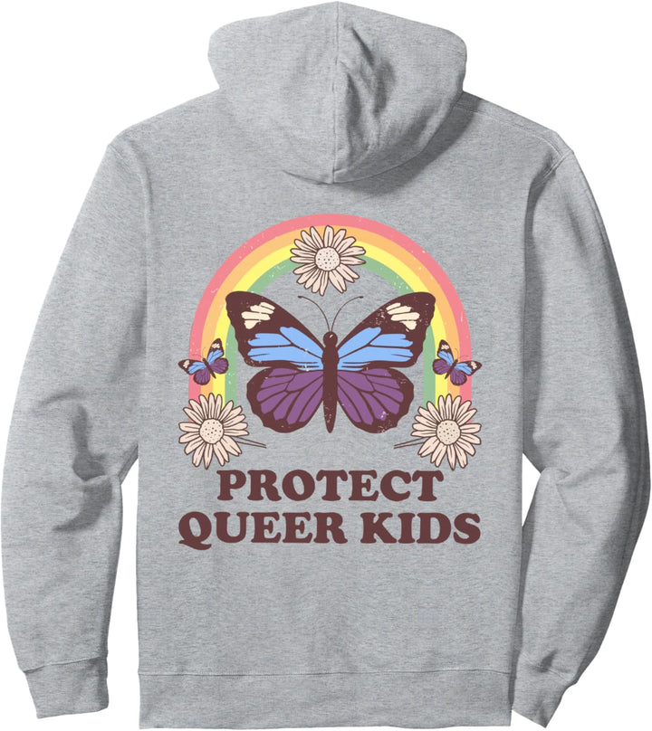 Protect Queer Kids Protect Trans Kids LGBTQ Pride Month Pullover Hoodie