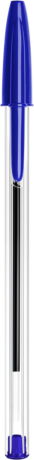 BIC Kugelschreiber Set Cristal Original, in Blau, Strichstärke 0,4 mm, 150er Pack, Ideal für das Bür