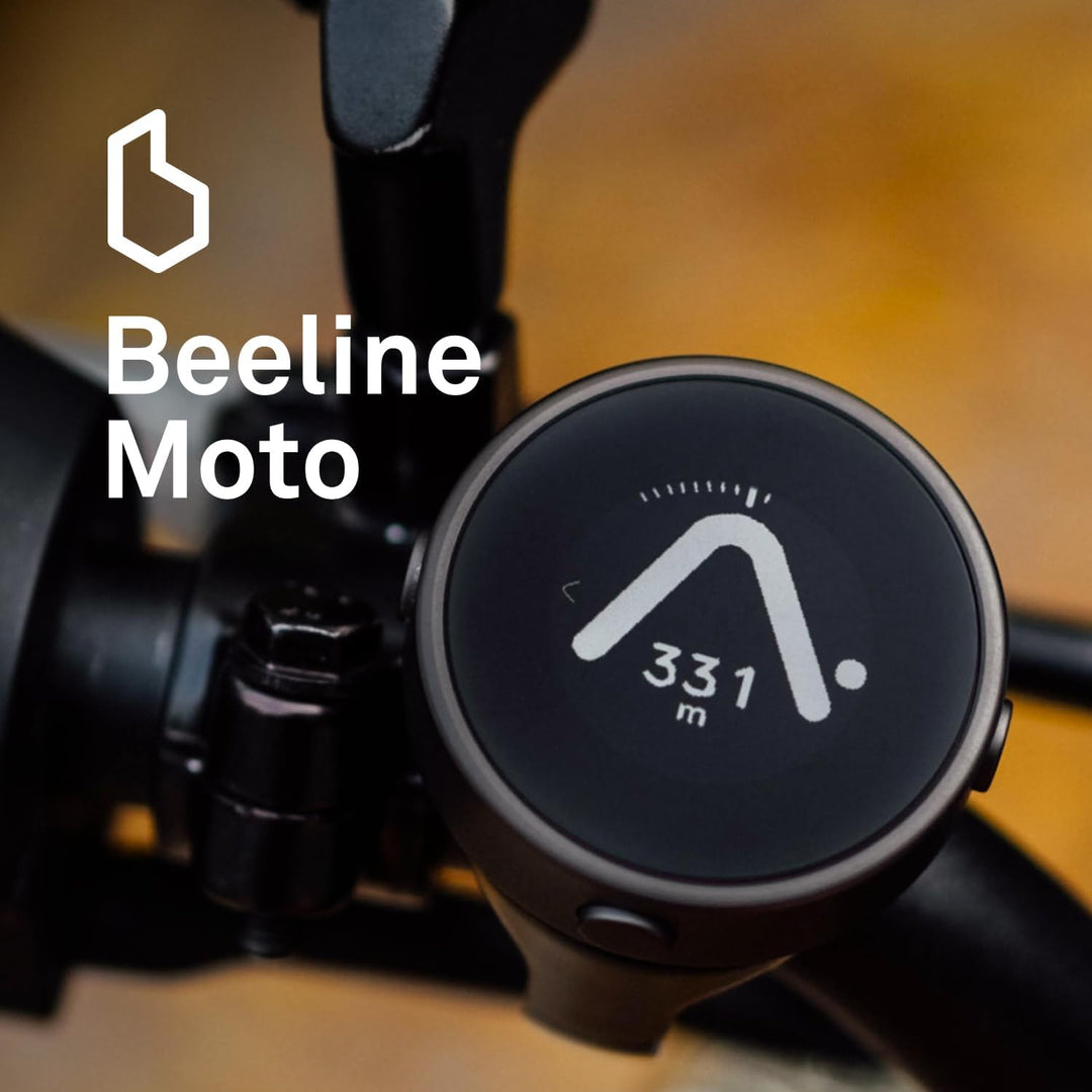 BEELINE Motorrad Navi GPS Computer - Silber I Weltweite Routenplanung I Wetterfest & 30 h Akkulaufze