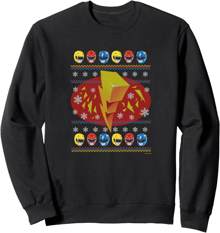 Power Rangers Lightning Bolt Christmas Sweater Sweatshirt