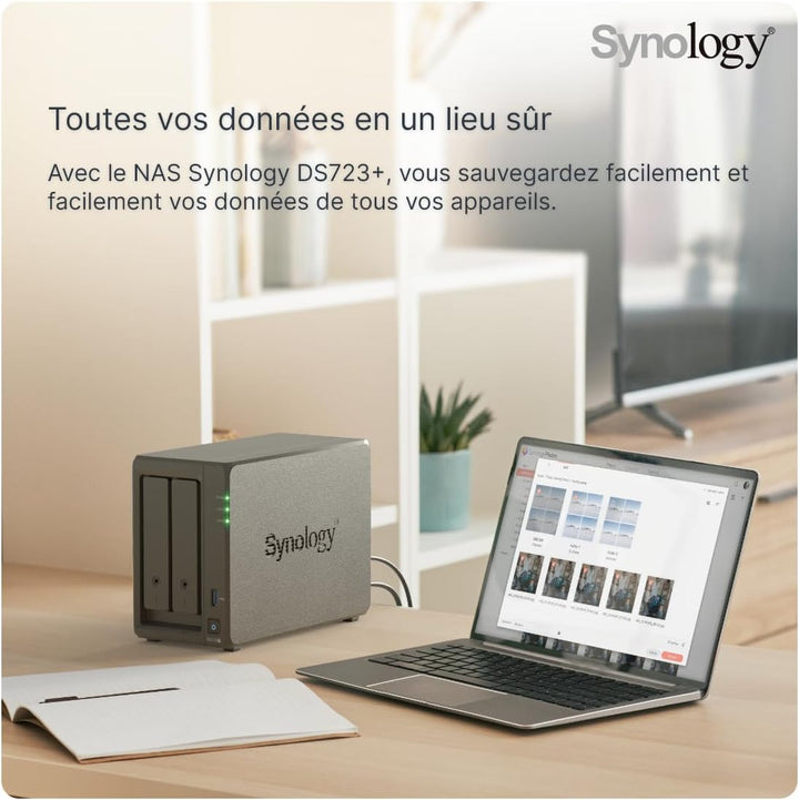 Synology DiskStation DS723+ NAS/Storage Server Tower Ethernet LAN Black R1600