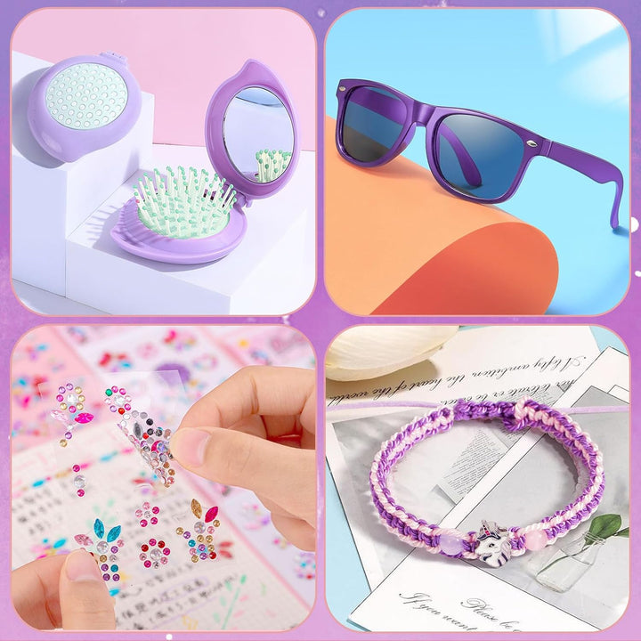 G.C Einhorn Geschenke für Mädchen 6-12 Jahre, Mini Karaoke Maschine mit LED Kindermikrofon, Trinkfla