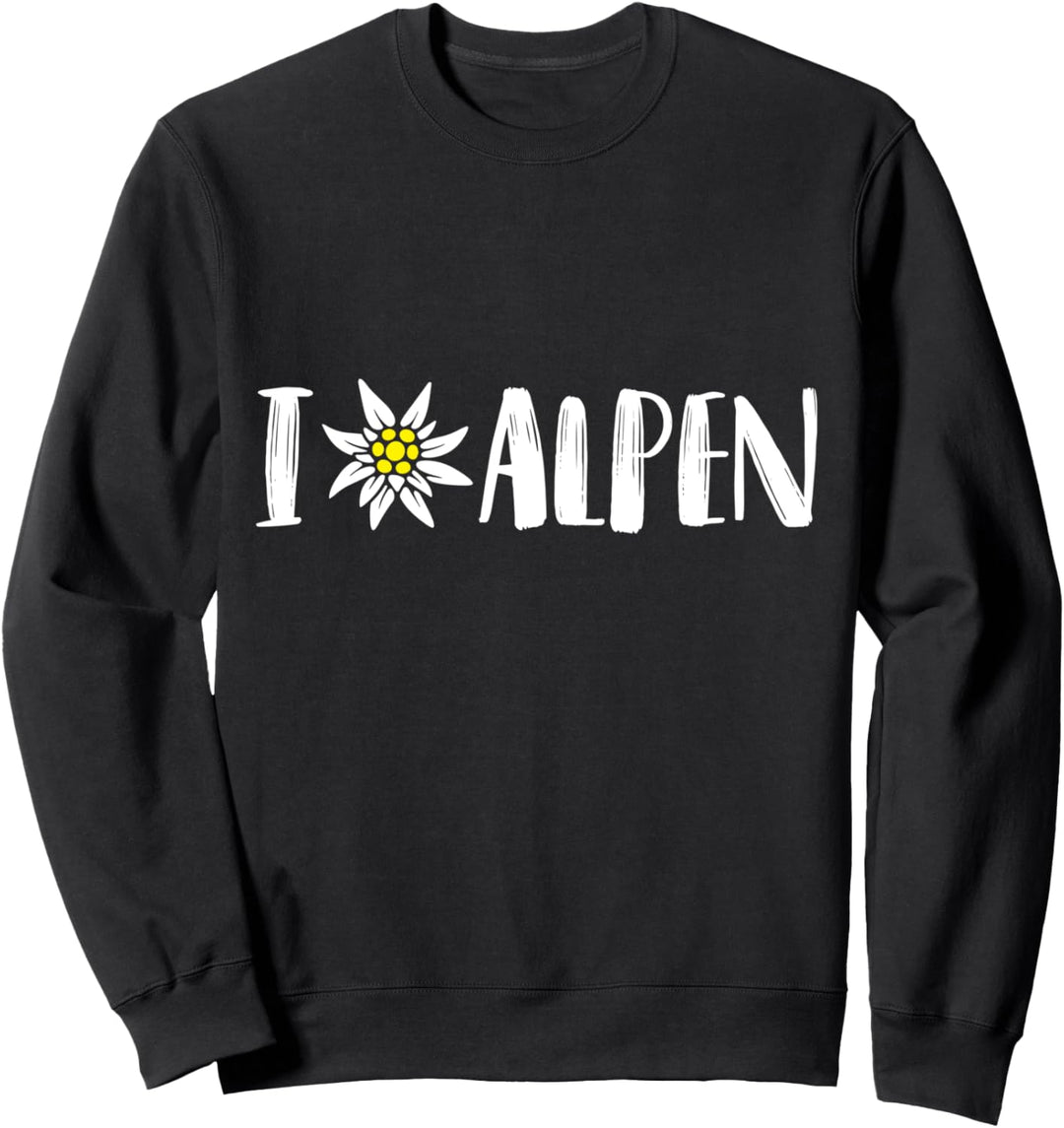 Ich Edelweiss Alpen Schweiz Matterhorn Blume die Edelweiss Sweatshirt