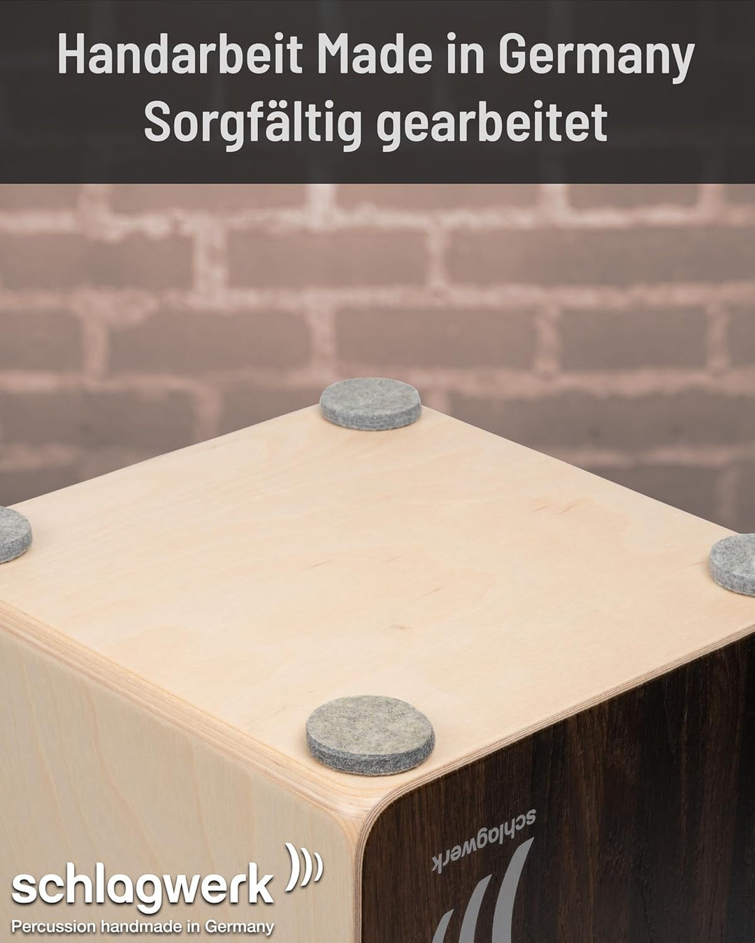 Schlagwerk Cajon 2 in One CP 408 (Dark Oak) Dunkle Eiche, Dunkle Eiche