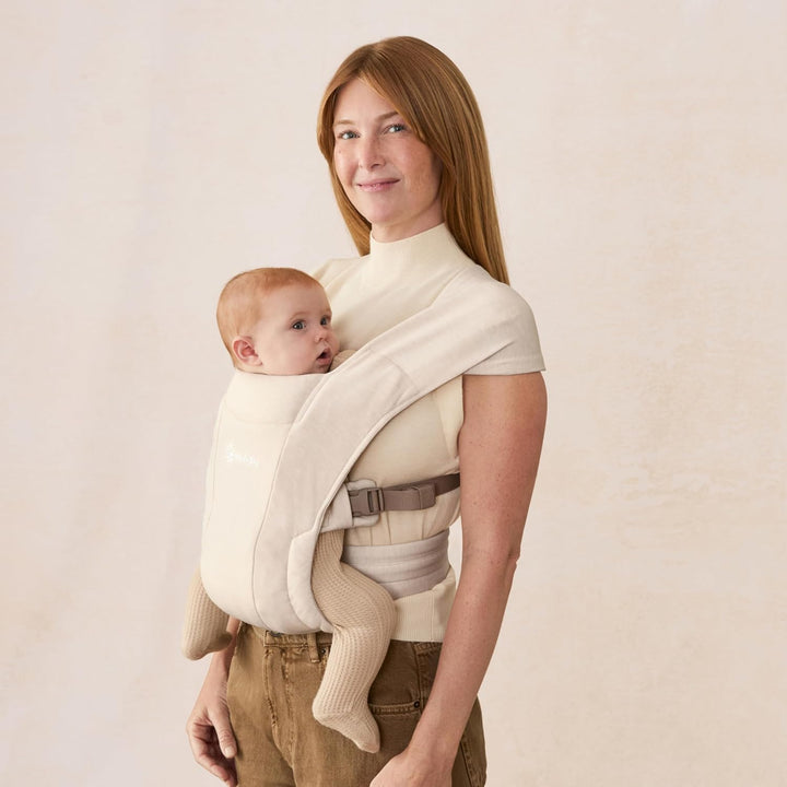 Ergobaby Babytrage für Neugeborene ab Geburt Extra Weich, Embrace Bauchtrage Baby-Tragetasche Ergono