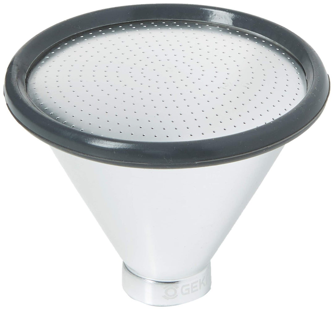 Geka 110BKSB Brausekopf Soft rain Grösse XL 0.8 mm Bohrung 100 mm LM 101SR, Silber/grün, 18 x 8 x 13