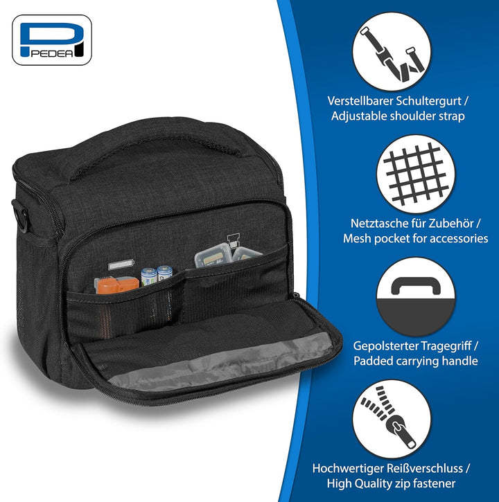 Pedea Kameratasche Fashion für Spiegelreflex DSLR SLR Spiegelreflexkamera Fototasche für DLSM System