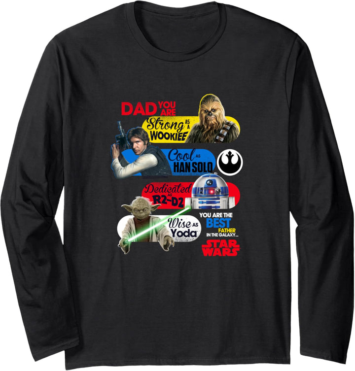 Star Wars Best Father In The Galaxy Langarmshirt
