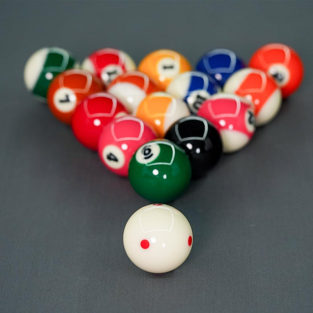 KONLLEN Phenolic Resin Billiard Balls Set 2-1/4'' Regulation Size Tournament Pool Balls Set Pool Tab