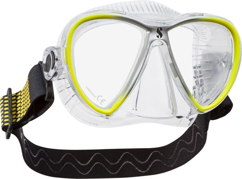 Scubapro Synergy Twin Mask with Comfort Strap klar/gelb, klar/gelb