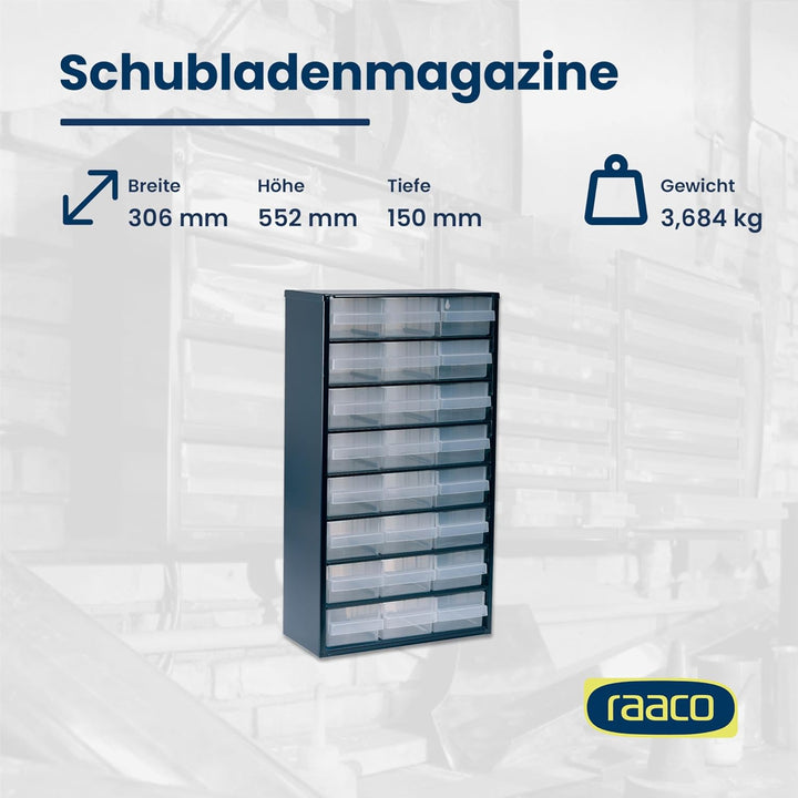 raaco 137409 Stahlmagazin 1224-02, dunkelblau