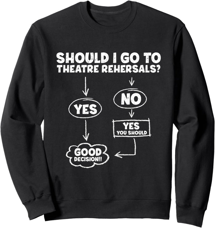 Soll ich zu Theaterproben gehen Sweatshirt