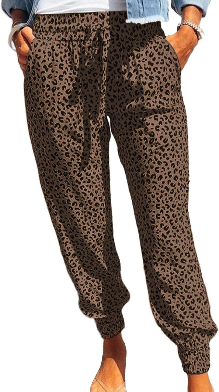 Dokotoo Damen Jogginghose Lang Freizeithose Sporthose Elastisch Pumphose Haremshose Lässige Lose Sto