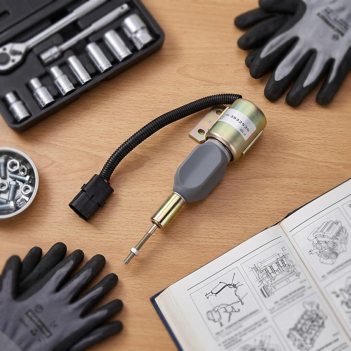 24-V-Motorabsperrmagnetventil Kraftstoffstopp-Flameout-Magnetventil 3932530 SA - 475624 Passend für