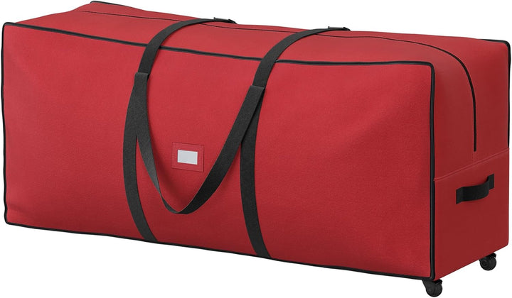 SONGMICS Aufbewahrungstasche für Weihnachtsbaum, Tragetasche auf Rollen, für Bäume bis zu 229 cm, fü