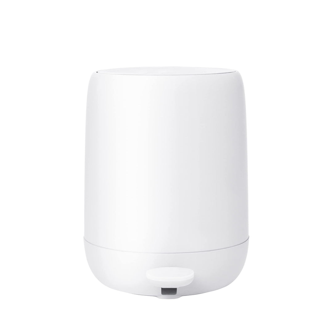 Blomus Kosmetikeimer -SONO- mit Soft-Close 3L | Treteimer in Weiss mit Pedal | Farbe White | Mülleim