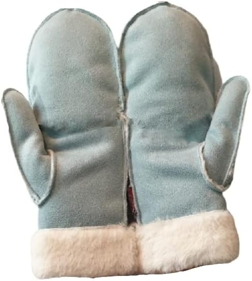 AXELENS Fäustlinge Winterhandschuhe Damen Hellblau, Hellblau