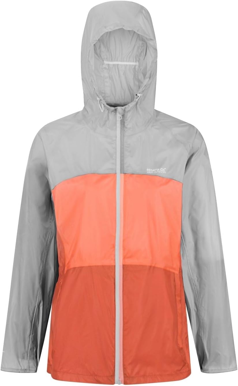 Regatta Damen Pack It Pro JKT, 40 Cyberspace / Fusion Coral/Neon Peach