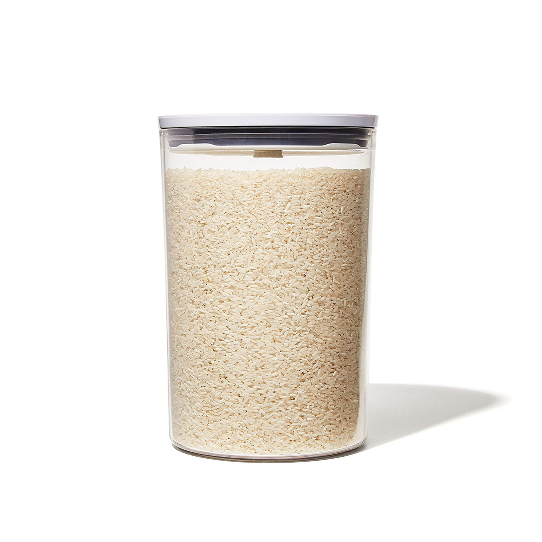 OXO Good Grips Round POP Container – 5.2 Qt for flour, sugar and more 5.2 Qt - Flour Wei, 5.2 Qt - F