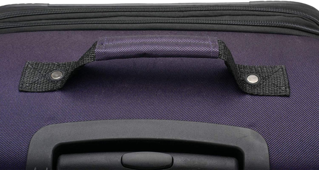 U.S. Traveler Aviron Bay Erweiterbares Softside Gepäck mit Drehrädern Carry-on 22-Inch Violett, Carr
