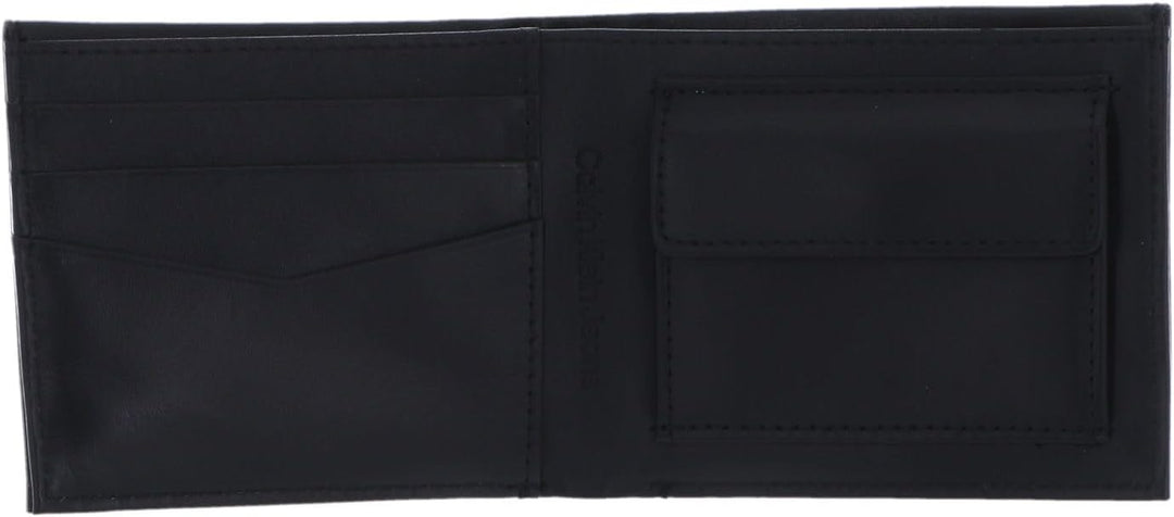 Calvin Klein CKJ Mono Plaque Bifold W/Coin Black