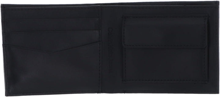 Calvin Klein CKJ Mono Plaque Bifold W/Coin Black