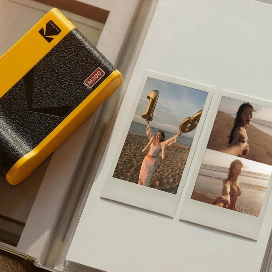 KODAK Mini 2 ERA 4PASS Mobiler Fotodrucker (5,3x8,6cm) (Gelb, Fotodrucker + 8 Blatts) Mini 2 Fotodru