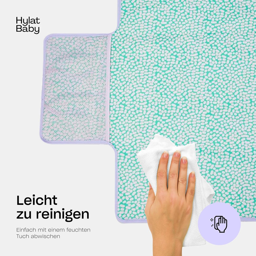 Hylat Baby Wickeltasche mit Wickelunterlage und Baumwolltasche - moderne Tasche für Windeln und Kind