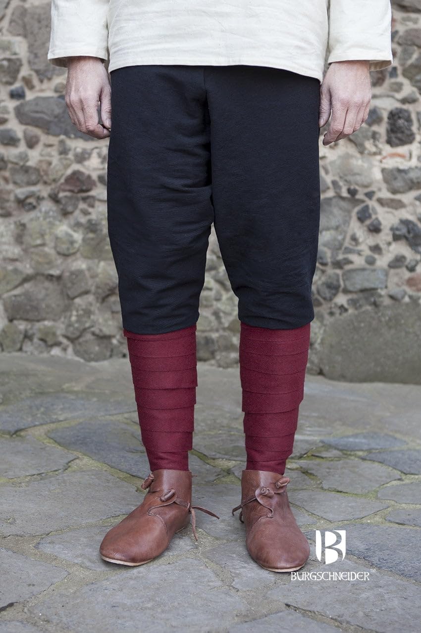 Burgschneider Mittelalter Thorsberghose Wikingerhose Herren schwarz Baumwolle - XXXL