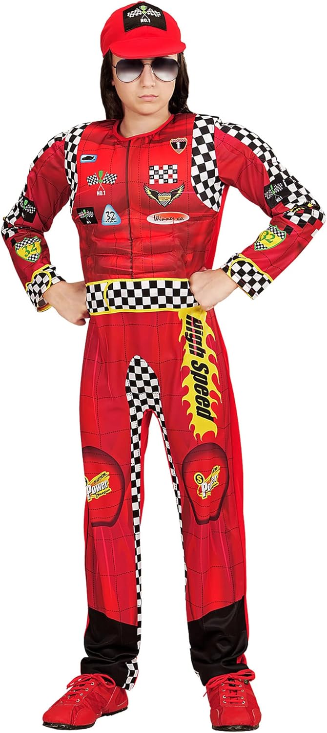 "FORMULA 1 DRIVER" (overalls, cap) - (140 cm / 8-10 Years), 140