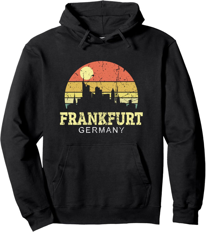 Vintage Skyline Frankfurt Shirt Frankfurt City Geschenk Pullover Hoodie