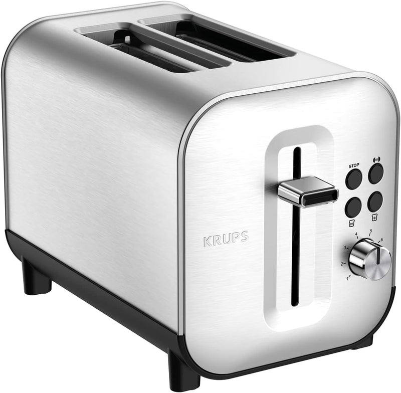 Krups KH682D Excellence Toaster | 8 Bräunungsstufen | 4 Funktionen | 2 Scheiben Toaster | Anhebevorr