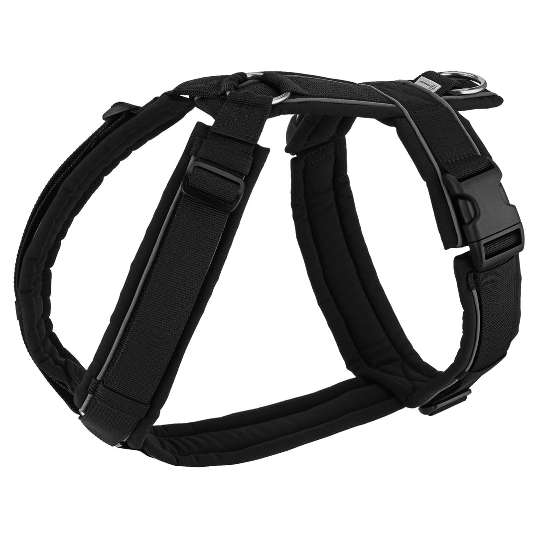 Sprenger Y-Geschirr 2.0 Hundegeschirr, Grösse M – reflektierend, Softshell-gepolstert, stufenlos ver