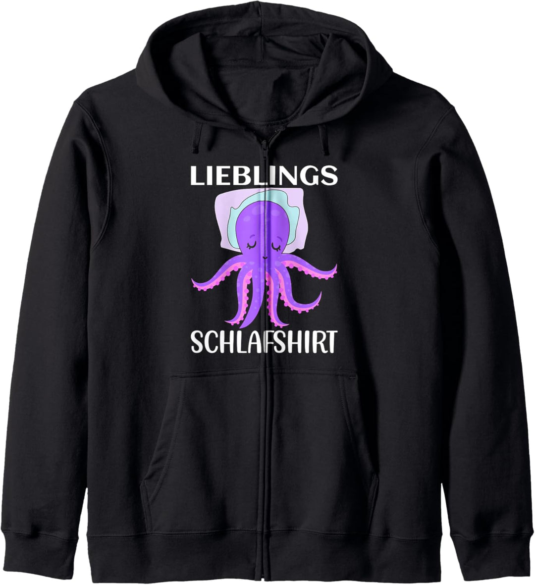 Oktopus Kopffüssler Lieblings Schlafshirt Oktopus Tintenfisch Kapuzenjacke