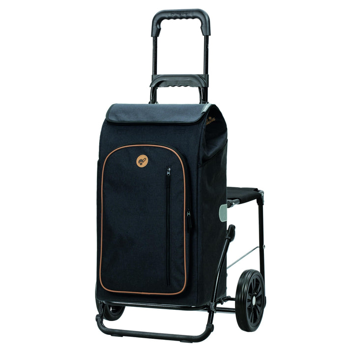 Andersen Einkaufstrolley - klappbar - 61 Liter - mit Klappsitz bis 120 kg - mit Kühlfach - belastbar