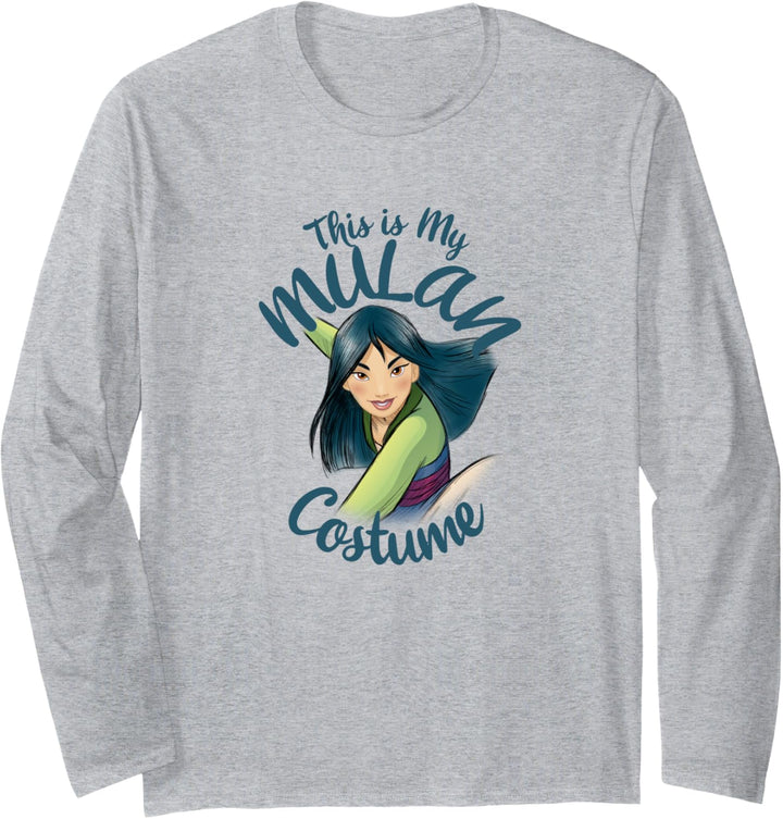 Disney Mulan This Is My Costume Halloween Langarmshirt